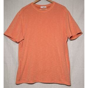 Tommy Bahama Island Zone Mens L Orange Reversible Coolmax Tencel Modal Casual